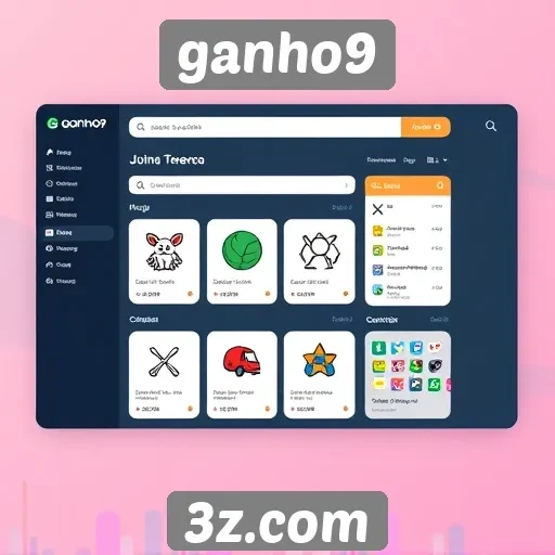 Interface do Ganho9: navegação intuitiva e acessível